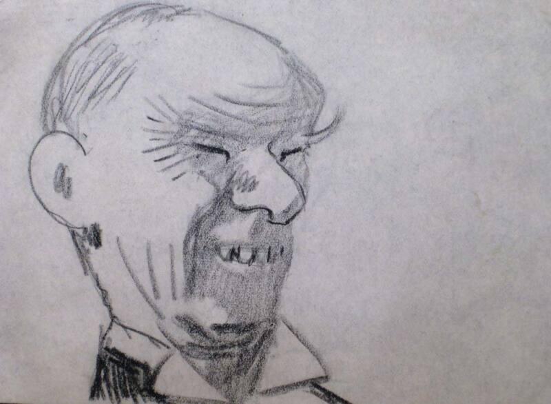 Portrait of A.J.C. Bryce Smiling by James McBey