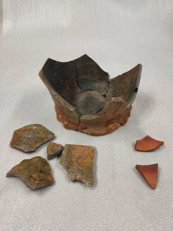 CA399-2018 Fragments of Jug base from 112 High Street, Old Aberdeen