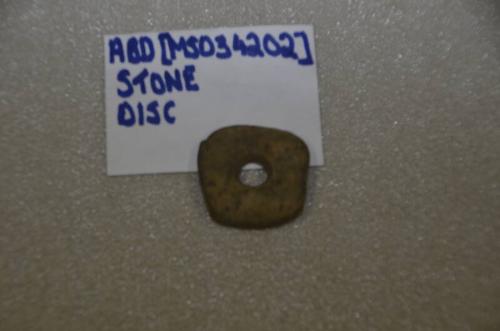 Subrectangular Pierced Stone Disc