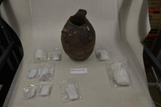 Late Medieval pottery Jug Found In Cellar Of Ledin