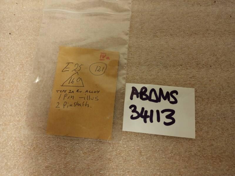 E25 Pins, Type 1, Tinned. Probably Intrusive