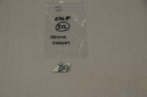 E26 sponge painted earthenware sherd.