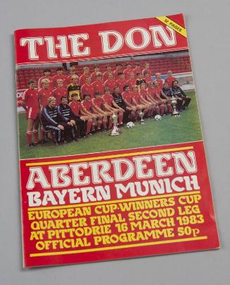 Aberdeen versus Bayern Munich Match Day Programme