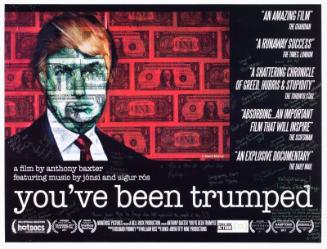 Signed poster for Anthony Baxter’s documentary film ‘you’ve been trumped’