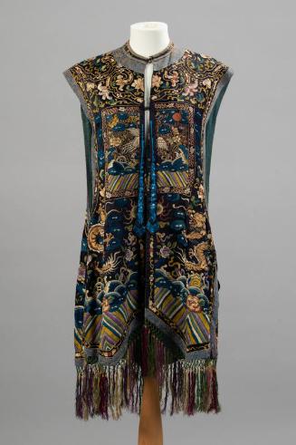 Chinese Embroidered Tabard with Dragons