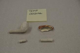 Clay Pipe, Pottery Sherd
