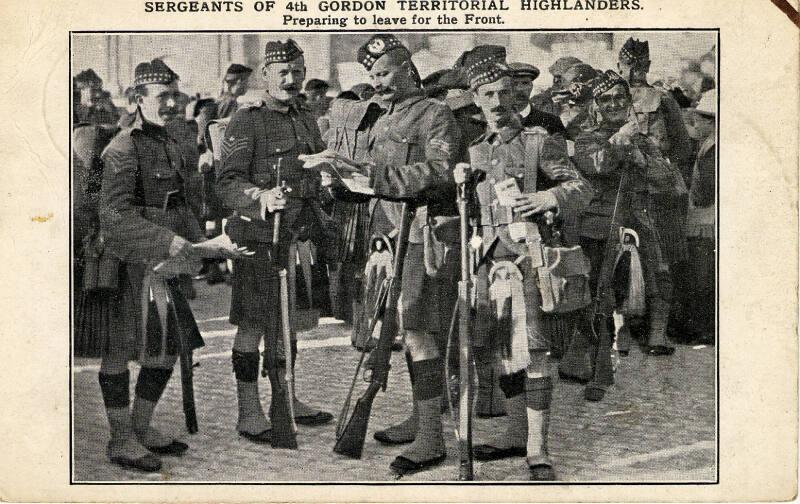 Sergeants 4th Gordon Territorial Highlanders 
