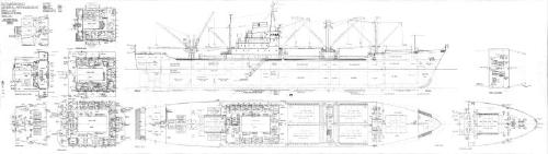 Thameshaven (949) General Arrangement Profile & Upper Decks