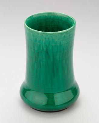 Green Cylindrical Vase