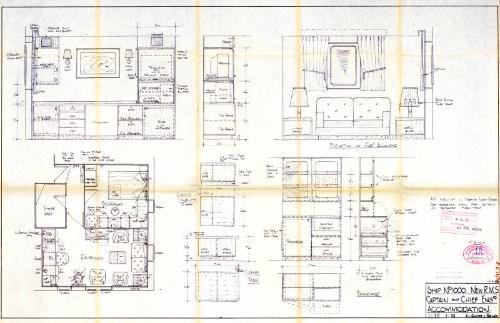 Plan for RMS St HELENA, Captain and Chief Engineer's Accommodation