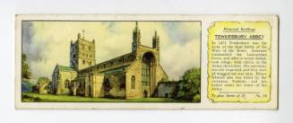 Typhoo Tea Card - "Historical Buildings" series - No. 16  Tewkesbury Abbey