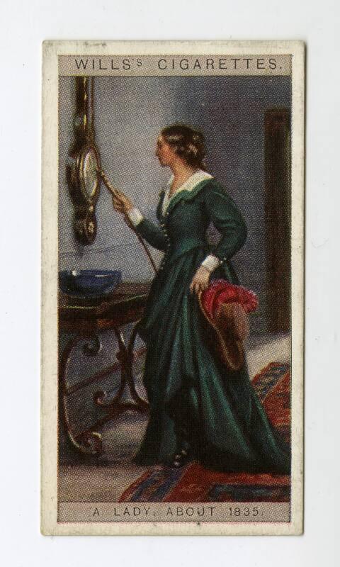 Will's Cigarette Cards - "English Period Costumes" series - No. 49  A Lady, about 1835