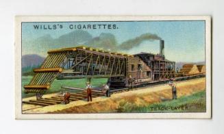Wills's Cigarette Card - "Engineering Wonders" series - No. 48  Track-Layer, Canada