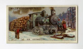 Wills's Cigarette Card - "Engineering Wonders" series - No. 45  Ice Locomotive, Canada