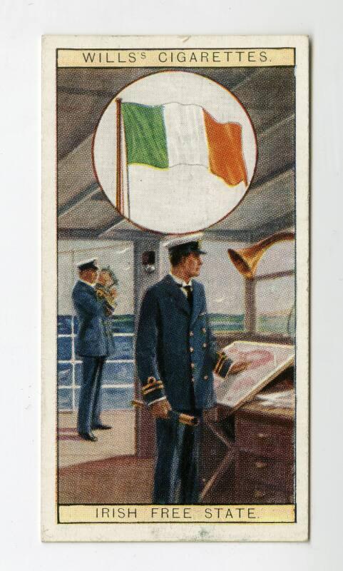 Wills's Cigarette Cards - "Flags of The Empire" series - No. 10  Flag of the Irish Free State