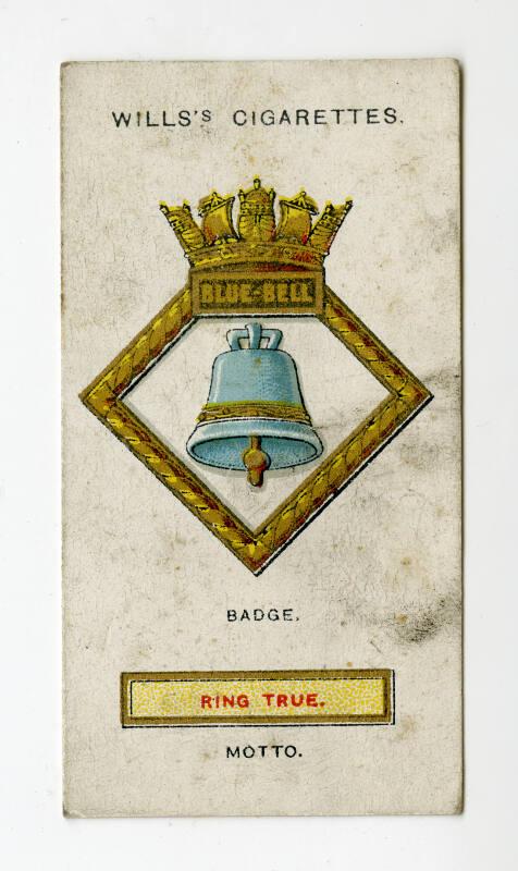 Ships' Badges Series, Wills's Cigarettes Card: No.44 Blue-Bell