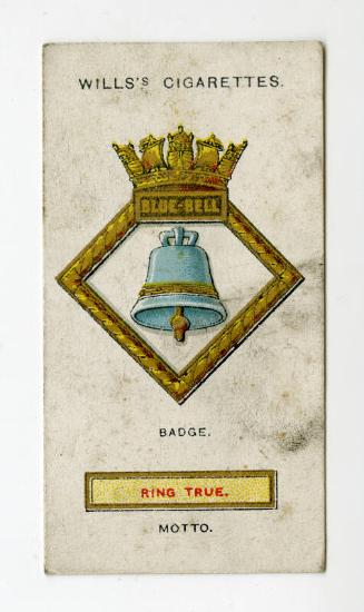 Ships' Badges Series, Wills's Cigarettes Card: No.44 Blue-Bell