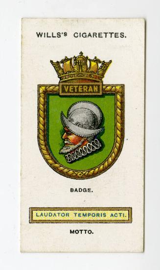 Ships' Badges Series, Wills's Cigarettes Card: No.32 Veteran