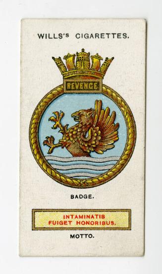 Ships' Badges Series, Wills's Cigarettes Card: No.4 Revenge