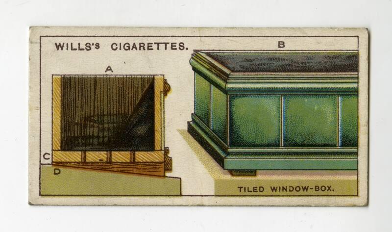 Household Hints Series, Wills's Cigarettes Card: No.50 Tiled Window-box