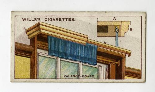 Household Hints Series, Wills's Cigarettes Card: No.48 Valance-board