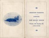 Programme For The Opening Of The New Regent Bridge, Aberdeen Harbour, 29 December 1904