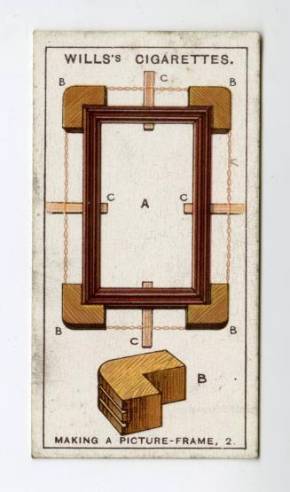 Household Hints Series, Wills's Cigarettes Card: No.33 Making a Picture-frame, 2