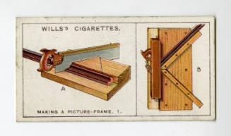 Household Hints Series, Wills's Cigarettes Card: No.32 Making a Picture-frame, 1