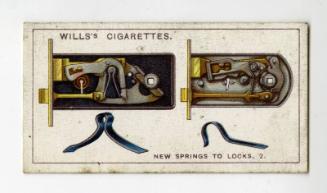 Household Hints Series, Wills's Cigarettes Card: No.29 New Springs to Locks, 2