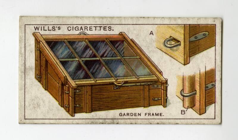 Household Hints Series, Wills's Cigarettes Card: No.19 Garden Frame