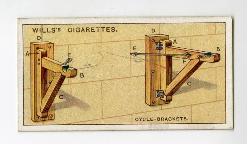 Household Hints Series, Wills's Cigarettes Card: No.14 Cycle-brackets