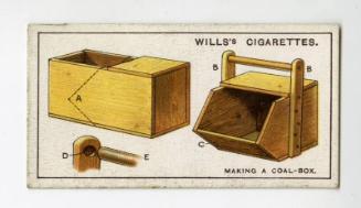 Household Hints Series, Wills's Cigarettes Card: No.13 Making a Coal-box
