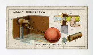 Household Hints Series, Wills's Cigarettes Card: No.11 Adjusting a Cistern