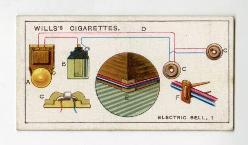 Household Hints Series, Wills's Cigarettes Card: No.1 Electric Bell, 1