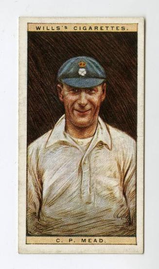 Cricketers, 1928 series, Wills's Cigarettes Card: No.32 C.P. Mead (Hampshire)