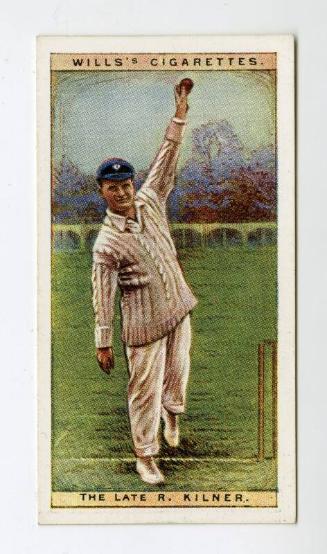 Cricketers, 1928 series, Wills's Cigarettes Card: No.27 Roy Kilner (Yorkshire)