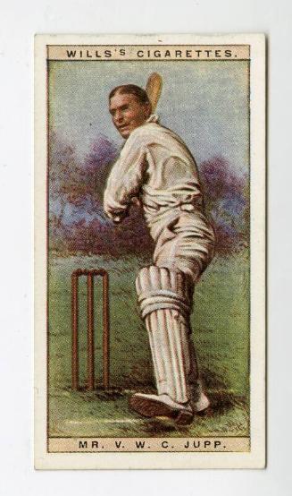 Cricketers, 1928 series, Wills's Cigarettes Card: No.26 Mr.V.W.C Jupp (Northamptonshire)