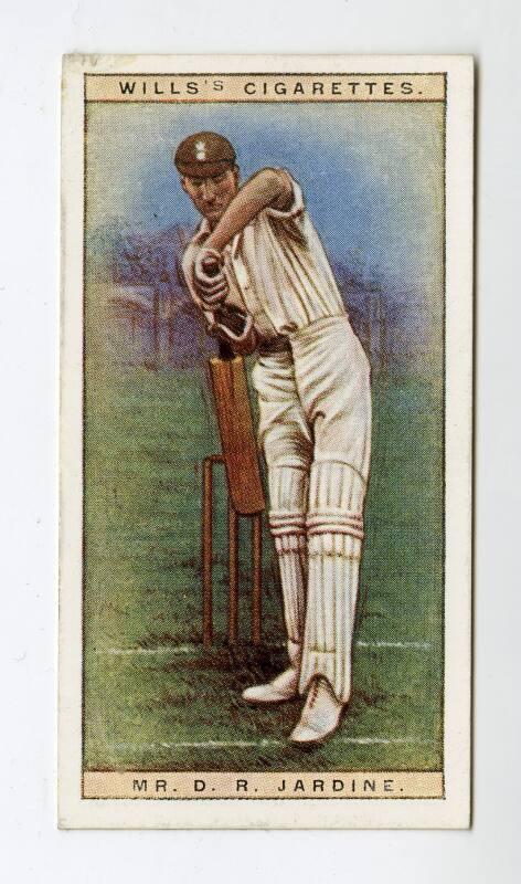 Cricketers, 1928 series, Wills's Cigarettes Card: No.25 Mr. D.R. Jardine (Surrey)