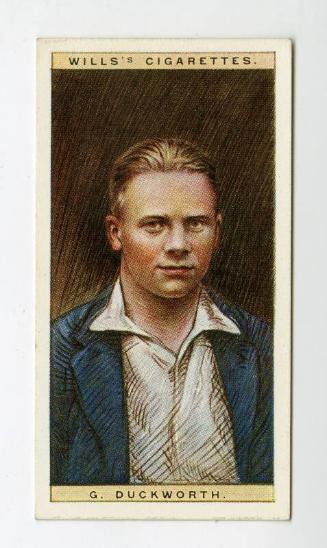 Cricketers, 1928 series, Wills's Cigarettes Card: No.9 G. Duckworth (Lancashire)