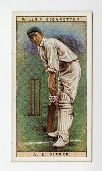 Cricketers, 1928 series, Wills's Cigarettes Card: No.7 A.E. Dipper (Gloucestershire)