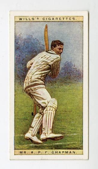Cricketers, 1928 series, Wills's Cigarettes Card: No.5 Mr. A.P.F. Chapman (Kent)