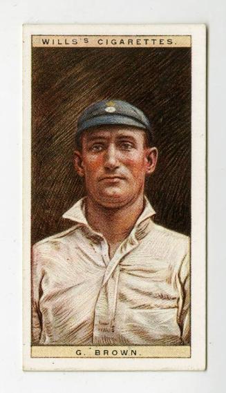 Cricketers, 1928 series, Wills's Cigarettes Card: No.3 G. Brown (Hampshire)