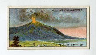 Will's Cigarette Card - ''Do You Know'' 2nd series - No. 45  What causes a Volcanic Eruption?