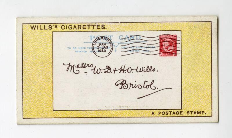 Will's Cigarette Card - ''Do You Know'' 2nd series - No. 40  Why the Stamp is stuck at the top right-hand corner of the envelope?