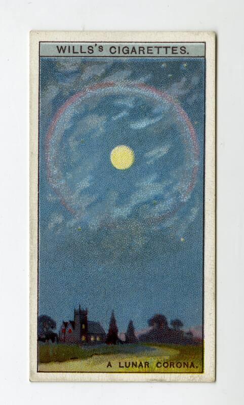 Will's Cigarette Card - ''Do You Know'' 2nd series - No. 29  What causes a Lunar Corona?