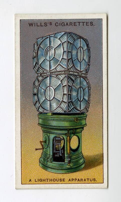 Will's Cigarette Card - ''Do You Know'' 2nd series - No. 28  What makes the Light in the Lighthouse?