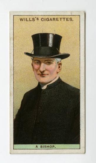 Will's Cigarette Card - ''Do You Know'' 2nd series - No. 7  Why a Bishop wears a Laced Hat?