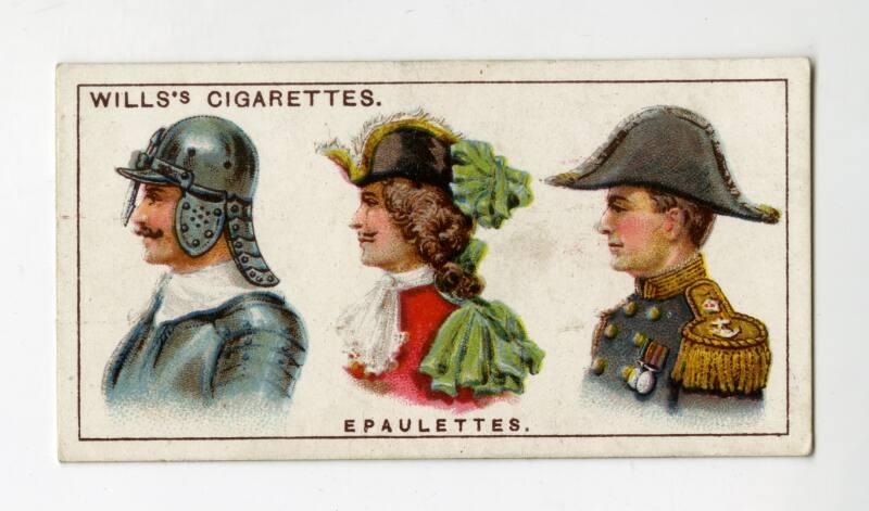 ''Do You Know'' series, Wills's Cigarettes Card: No.15 the origin of Epaulettes?