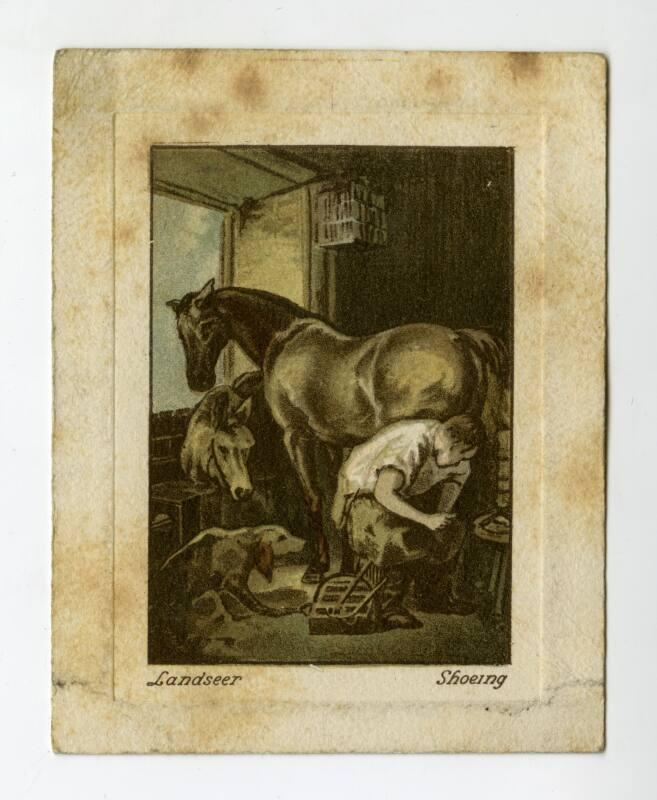 De Reszke Cigarettes Card: Art Treasures Series, No.36 Shoeing