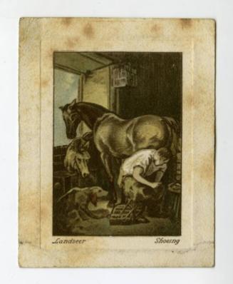 De Reszke Cigarettes Card: Art Treasures Series, No.36 Shoeing